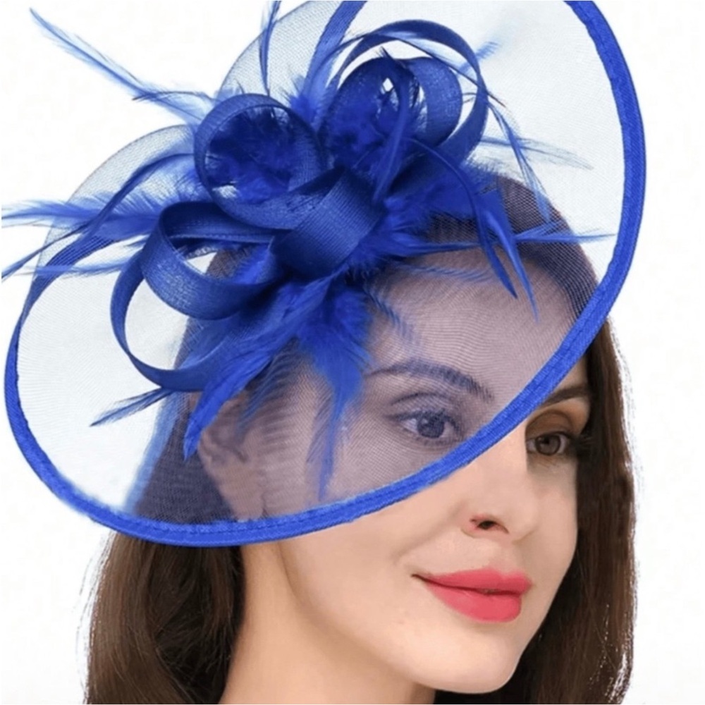 Elegant Royal Blue Women's Fascinator Hat